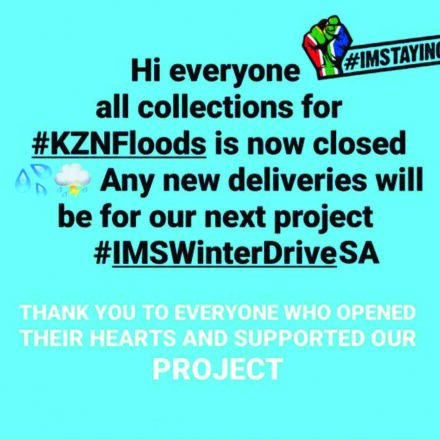 #IMSWINTERDRIVESA